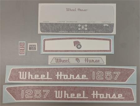 Wheel horse best sale tractor decals